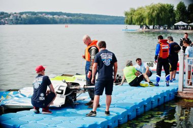 Ternopil, Ukrayna - 26 Ağustos 2017: Dünya Şampiyonası Powerboa
