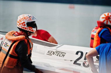 Ternopil, Ukrayna - 26 Ağustos 2017: Dünya Şampiyonası Powerboa