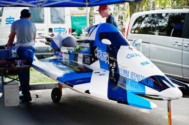 Ternopil, Ukrayna - 26 Ağustos 2017: Dünya Şampiyonası Powerboa