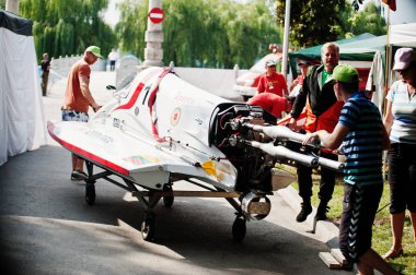 Ternopil, Ukrayna - 26 Ağustos 2017: Dünya Şampiyonası Powerboa