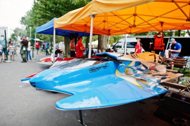 Ternopil, Ukrayna - 26 Ağustos 2017: Dünya Şampiyonası Powerboa