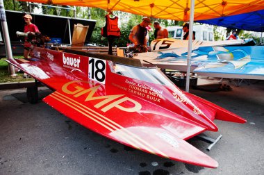 Ternopil, Ukrayna - 26 Ağustos 2017: Dünya Şampiyonası Powerboa