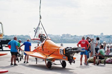 Ternopil, Ukrayna - 26 Ağustos 2017: Dünya Şampiyonası Powerboa