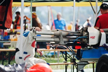 Ternopil, Ukrayna - 26 Ağustos 2017: Dünya Şampiyonası Powerboa