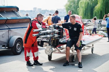 Ternopil, Ukrayna - 26 Ağustos 2017: Dünya Şampiyonası Powerboa