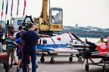 Ternopil, Ukrayna - 26 Ağustos 2017: Dünya Şampiyonası Powerboa