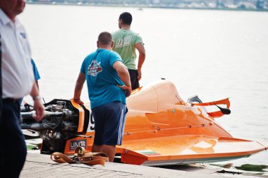 Ternopil, Ukrayna - 26 Ağustos 2017: Dünya Şampiyonası Powerboa