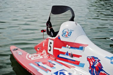 Ternopil, Ukrayna - 26 Ağustos 2017: Dünya Şampiyonası Powerboa