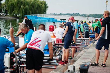 Ternopil, Ukrayna - 26 Ağustos 2017: Dünya Şampiyonası Powerboa