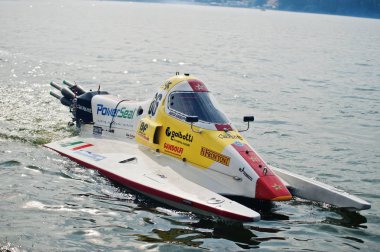 Ternopil, Ukrayna - 26 Ağustos 2017: Dünya Şampiyonası Powerboa