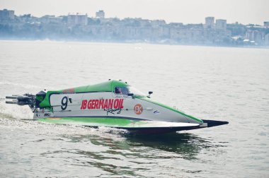 Ternopil, Ukrayna - 26 Ağustos 2017: Dünya Şampiyonası Powerboa