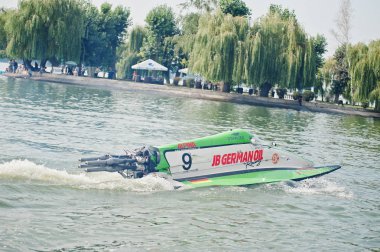 Ternopil, Ukrayna - 26 Ağustos 2017: Dünya Şampiyonası Powerboa