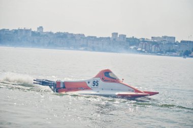Ternopil, Ukrayna - 26 Ağustos 2017: Dünya Şampiyonası Powerboa