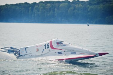 Ternopil, Ukrayna - 26 Ağustos 2017: Dünya Şampiyonası Powerboa