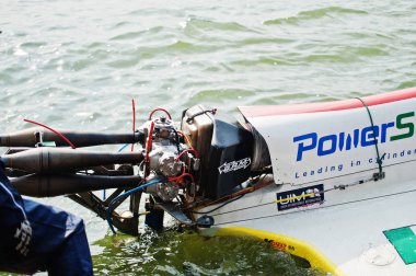 Ternopil, Ukrayna - 26 Ağustos 2017: Dünya Şampiyonası Powerboa