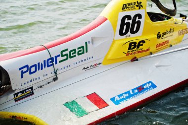 Ternopil, Ukrayna - 26 Ağustos 2017: Dünya Şampiyonası Powerboa