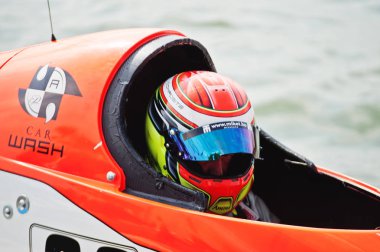 Ternopil, Ukrayna - 26 Ağustos 2017: Dünya Şampiyonası Powerboa