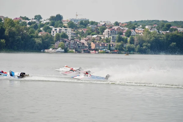 Ternopil, Ukrayna - 26 Ağustos 2017: Dünya Şampiyonası Powerboa