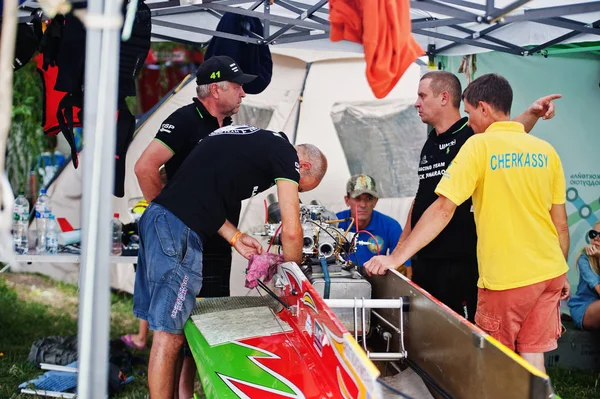 Ternopil, Ukrayna - 26 Ağustos 2017: Dünya Şampiyonası Powerboa