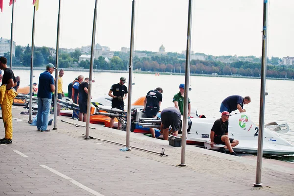 Ternopil, Ukrayna - 26 Ağustos 2017: Dünya Şampiyonası Powerboa