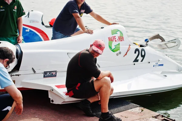 Ternopil, Ukrayna - 26 Ağustos 2017: Dünya Şampiyonası Powerboa