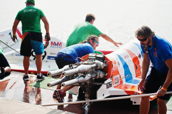 Ternopil, Ukrayna - 26 Ağustos 2017: Dünya Şampiyonası Powerboa