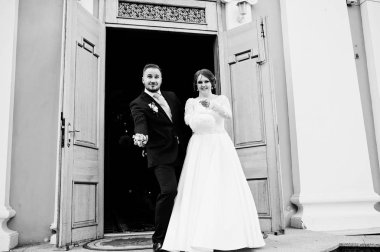 Evlilik çift şekerler düğün töreni outsi sonra atma