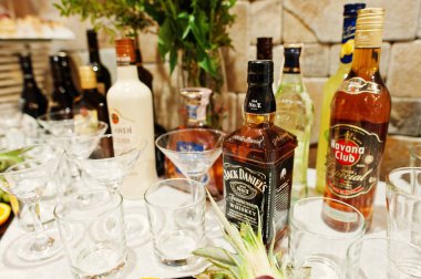 Hai, Ukrayna - 08 Şubat, 2018: şişe Jack Daniel's whiske