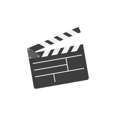 Film clapper düz stil yönetim kurulu. Sinema Icon set.