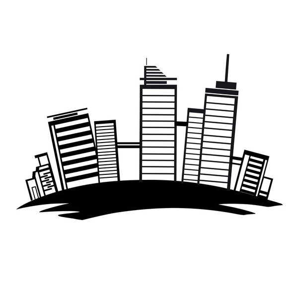 Set of business buildings. Skyscrapers vector