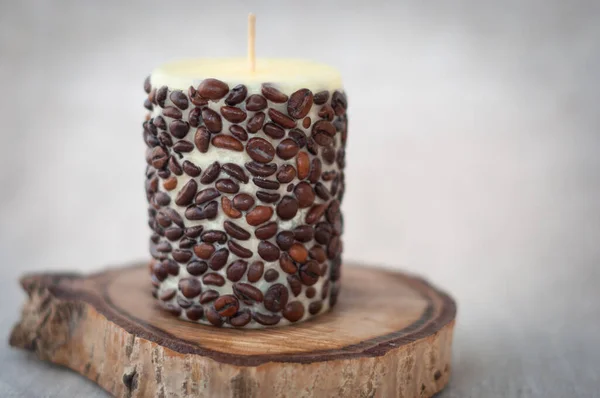 Candle Coffee Beans — Stock Photo, Image