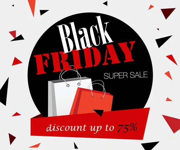 Black Friday Verkauf Beschriftungsvorlage Design-Vorlage. Banner zum Black Friday. — Stockvektor