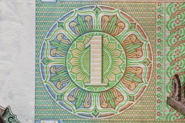 Vintage koruyucu desen - banknot unsuru