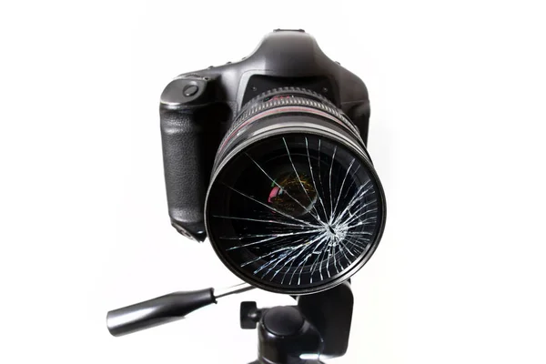 kırık lens Slr fotoğraf makinesi