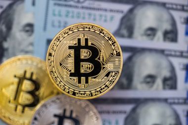 bitcoin para faturaları arka plan üzerinde 