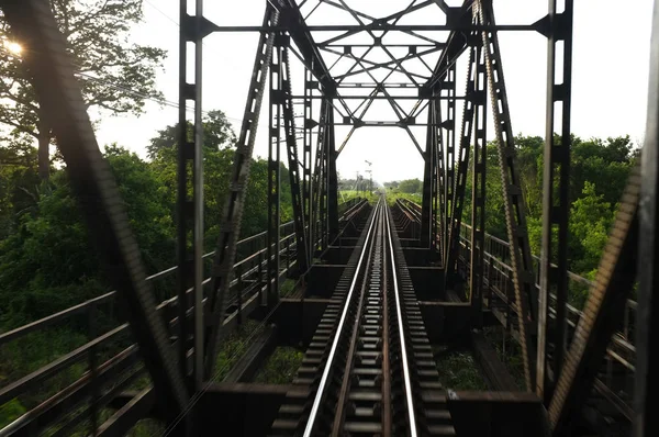 Old draw bridge in Northern Railway Thailand — Stock Photo, Image