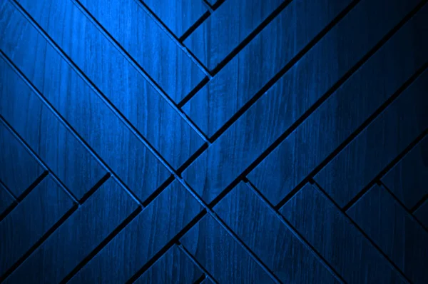 Houten Textuur Achtergrond Vormig Geometrische Beboste Achtergrond Effect Blauw Filter — Stockfoto