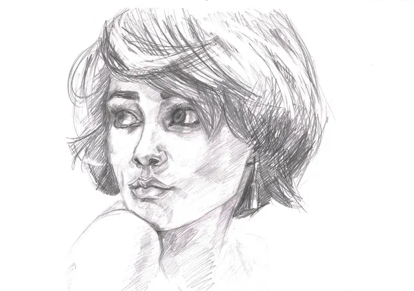 Croquis d'une fille — Photo