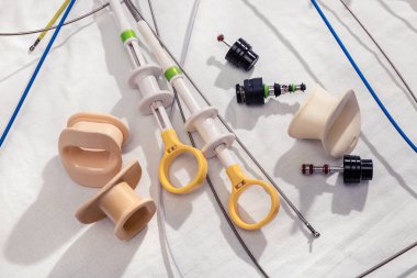 Equipment for endoscopy clipart