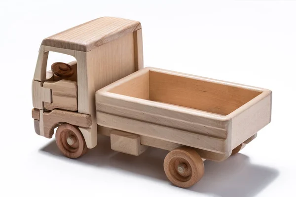 흰색 배경에 고립 된 트럭 (트럭) 장난감 — 스톡 사진