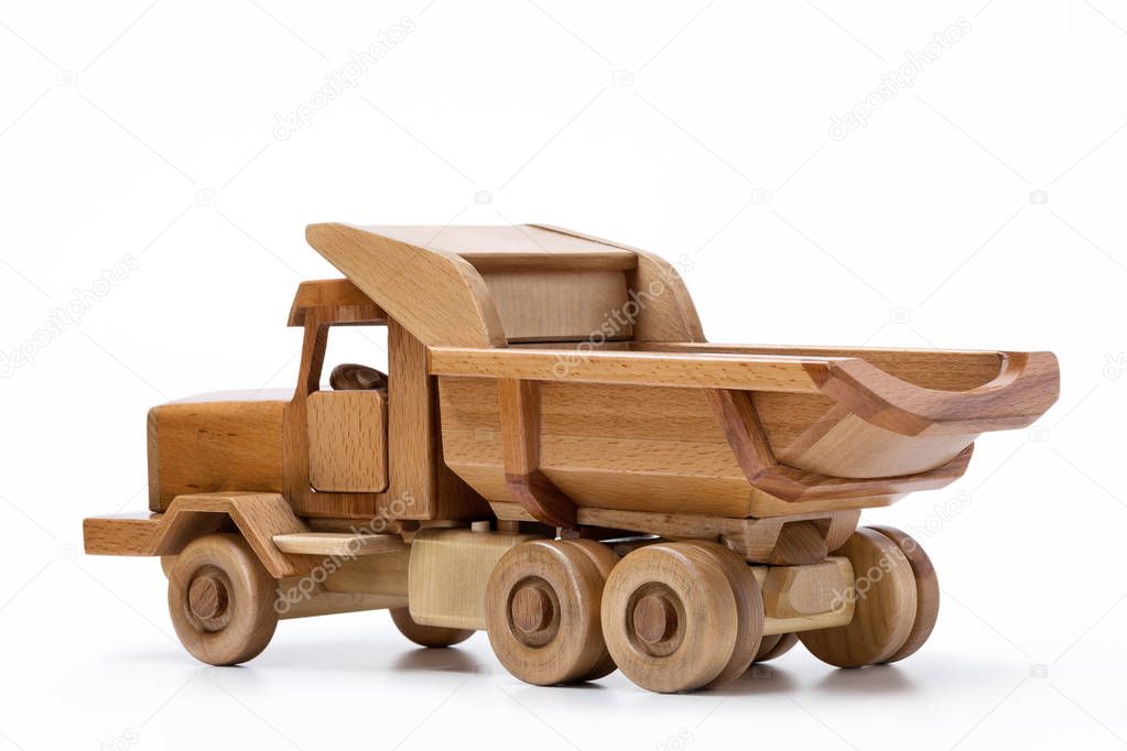 Car wooden model toy.