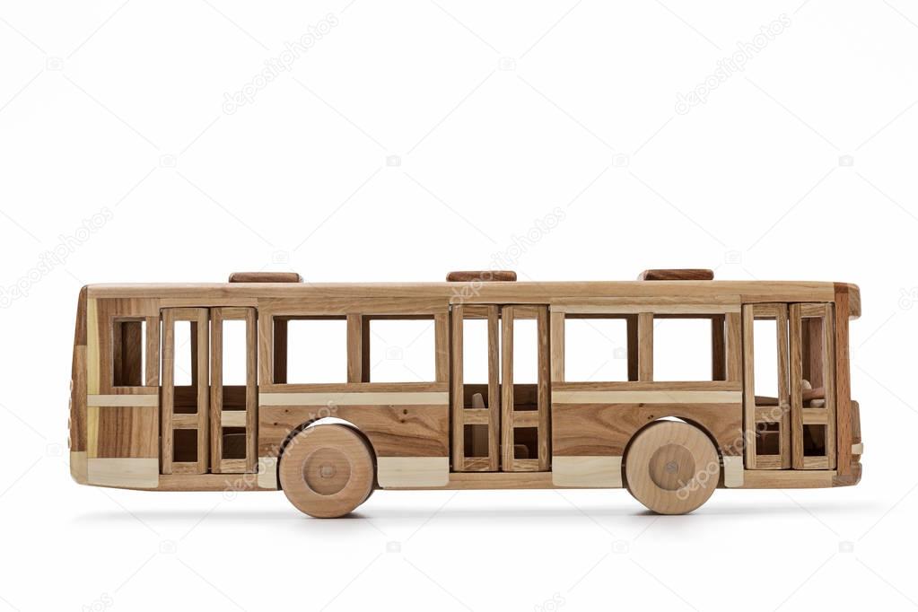 Wooden bus, toy for boys.