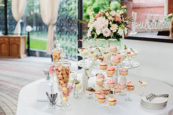 Mesa Dulce Boda — Foto de Stock