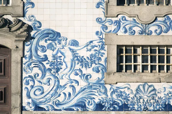 Detail Carmo church v Porto — Stock fotografie