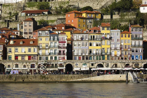 Staré domy z Porto na řece Douro — Stock fotografie