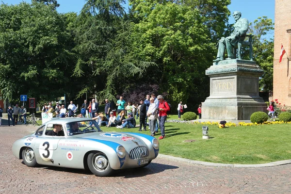 Régi Mercedes-Benz az 1952-ben során a Mille Miglia-rendszerességét verseny — Stock Fotó