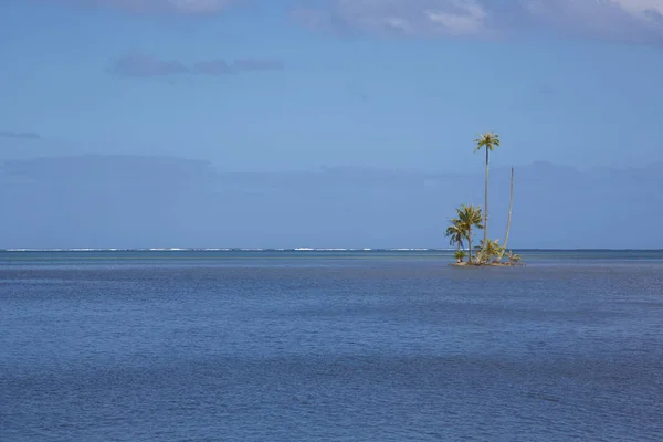 Piccola isola tropicale in mezzo all'oceano — Foto Stock