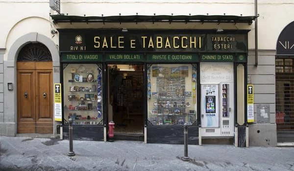 Arezzo Itália Setembro 2019 Loja Antiga Que Vende Tabaco Arezzo — Fotografia de Stock