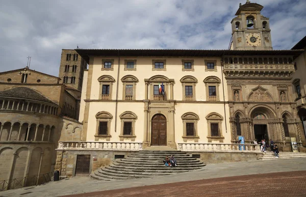 Arezzo Itália Setembro 2019 Palazzo Del Tribunale Arezzo Itália — Fotografia de Stock