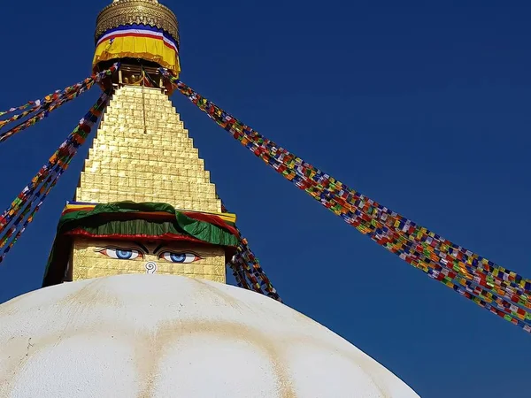 Haut Boudhanath Stupa Katmandou — Photo